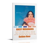 RWEWQRHG Affiche de liste de suivi de l'album Kacey Musgraves, art moderne, esthétique, couverture sur toile, poster d'art mural, 50 x 75 cm, style cadre