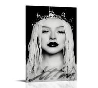 RWEWQRHG Christina Aguilera Poster d'art moderne esthétique sur toile avec cadre 30 x 45 cm