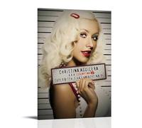RWEWQRHG Christina Aguilera Poster d'art moderne esthétique sur toile avec cadre 40 x 60 cm
