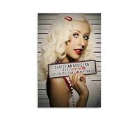 RWEWQRHG Christina Aguilera Poster d'art moderne, esthétique sur toile, poster d'art mural, 50 x 75 cm, style sans cadre