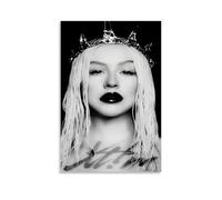 RWEWQRHG Christina Aguilera Poster d'art moderne esthétique sur toile sans cadre 40 x 60 cm