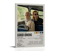 RWEWQRHG Good OMENS Poster Art Moderne Peinture Esthétique Toile Couverture Art Mural Poster 20 x 30 cm Cadre