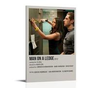 RWEWQRHG Poster « Man on A Ledge » - Art moderne - Peinture esthétique sur toile - 30 x 45 cm - Style cadre