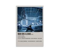 RWEWQRHG Poster « Man on A Ledge » - Art moderne - Peinture esthétique sur toile - 60 x 90 cm - Style sans cadre