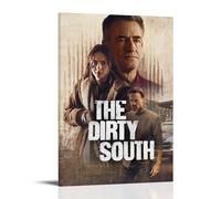 RWEWQRHG Poster The Dirty South - Art moderne - Peinture esthétique sur toile - Décoration murale - 50 x 75 cm - Style cadre