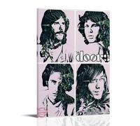 RWEWQRHG Poster The Doors - Art moderne - Peinture esthétique sur toile - Poster mural - 20 x 30 cm - Style cadre