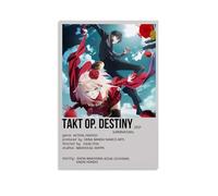RWEWQRHG Takt Op.Destiny Poster Art Moderne Peinture Esthétique Toile Couverture Art Mural Poster 40 x 60 cm Sans Cadre