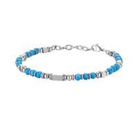 RWGSNB Bracelet Cristal Femme Bracelet Pierre Naturelle 4 Mm pour Femme Style Bohème Fermoir Mousqueton Réglable Tendance Perles et Précieuses Petit Bijou Cristal Reiki Bleu Turquoise