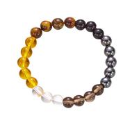 RWGSNB Bracelet En Pierre Naturelle, Bracelet Chakra pour Femmes Hommes 8 Mm Pierres Chakra Naturelles Anxiété Énergie Pierre Précieuse Équilibre Reiki Yoga Bangles Chanceux Cristal Cadeaux D'A