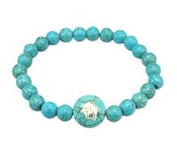 RWGSNB Bracelet en Pierre Naturelle, Bracelet Constellation Signe du Zodiaque Bangles Pierres Précieuses Turquoise Bleue Protection Naturelle Signe Astrologique Horoscope Bangles Cadeaux D'Annivers