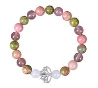 RWGSNB Bracelet Femme, Bracelet 7 Chakras pour Femmes et Hommes Perles Pierres Naturelles 8 Mm Bangles Anti Anxiété Avec Pierres Porte Bonheur Bangles Yoga Reiki Bijoux Cristal Chakras Én