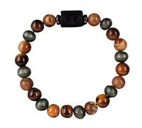 RWGSNB Bracelet Pierre Femme, Bracelet Personnalisé Pierres Précieuses Signe Du Zodiaque Constellation Œil Tigre Naturel Perles Spirituelles Protection Cristal Cadeaux D'Anniversaire Balance