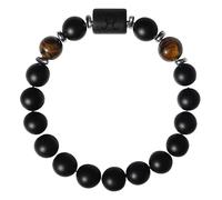 RWGSNB Bracelet Pierre Femme, Bracelet Pierres Précieuses Avec Signe du Zodiaque et Constellation Onyx Noir mat Qualité Supérieure Protection Spirituelle Cadeau D'Anniversaire pour Homme et Femme