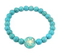 RWGSNB Bracelet Pierre Naturelle, Bracelet Constellation Signe du Zodiaque Bangles Pierres Précieuses Turquoise Bleue Protection Naturelle Signe Astrologique Horoscope Bangles Cadeaux D'Anniversair