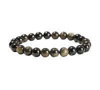 RWGSNB Bracelet Pierre Naturelle, Bracelet Perles Pierre Naturelle 8 Mm Bangles D'Amitié Élastiques Bangles Porte Bonheur Personnalisés Bijoux Cristal Énergétique Cadeaux pour Femmes et Hommes