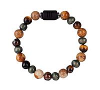 RWGSNB Bracelet Pierre Naturelle, Bracelet Personnalisé Pierres Précieuses Signe Du Zodiaque Constellation Œil Tigre Naturel Perles Spirituelles Protection Cristal Cadeaux D'Anniversaire Scorpion