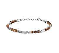 RWGSNB Bracelet Pierre Naturelle Bracelet Pierre Naturelle 4 Mm pour Femme Style Bohème Fermoir Mousqueton Réglable Tendance Perles et Précieuses Petit Bijou Cristal Reiki Œil Tigre