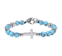 RWGSNB Bracelet Zodiaque pour Homme et Femme 6 Mm Extensible Pierres Naturelles 12 Constellations Perles Pierres Précieuses Reiki Yoga Guérison Bijoux Cristal Cadeaux D'Anniversaire Uniques Turquo