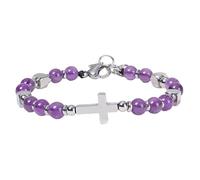 RWGSNB Bracelet Zodiaque pour Homme et Femme 6 Mm Extensible Pierres Naturelles 12 Constellations Perles Pierres Précieuses Reiki Yoga Guérison Bijoux Cristal Cadeaux D'Anniversaire Uniques Améth