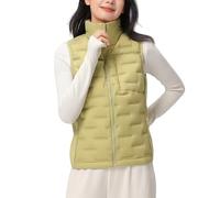 RWGSNB Manteaux Sans Manche Femme Gilet Matelassé Léger Femme col Montant Vestes Matelassés Sans Manches Vestes en Duvet À Fermeture Éclair Gilet Manteau D'Hiver Thermique L'Extérieur Avec Poc