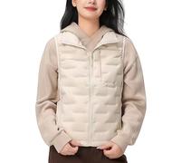RWGSNB Manteaux Sans Manche Femme Gilet Matelassé Léger Femme col Montant Vestes Matelassés Sans Manches Vestes en Duvet À Fermeture Éclair Gilet Manteau D'Hiver Thermique L'Extérieur Avec Poc