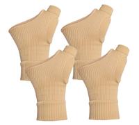 Rwigeboo 2 paires d'attelles de pouce, manchon de compression élastique doux avec coussinets en gel, attelle poignet et pouce respirante pour soulager les tendinites sportives, manchon en S