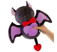 Rwigeboo Chauve-Souris en Peluche, 9 Pouces de Batte en Peluche Bulti-in Sound, Touet de poupée en étreint Doux pour Les Cadeaux décoration intérieure d'halloween farcis