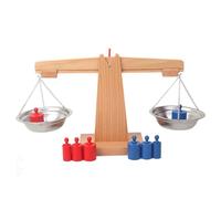 Rwigeboo Échelle d'équilibre pour Les Enfants Natrual en Bois éducatif coloré d'enseignement interactif 'équilibre mathématique Jouet pour Le Projet de Classe Aids Math pour Les Enfants