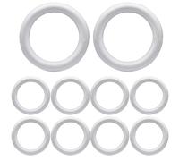 Rwigeboo Forme de Couronne en Mousse, Anneaux Ronds en Mousse de 5, 7 Pouces pour Couronne noël, Porte d'entrée la Maison, Bricolage, Artisanat en polystyrène, 10 pièces