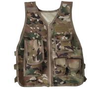 Rwigeboo Gilet Camouflage 600D imperméable réglable Respirant Gilet de Paintball Multifonctionnel Airsoft Transporteur pour l'entraînement en Plein air Chasse pêche Enfants