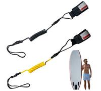 Rwigeboo La Laisse de Bodyboard de 2pcs, Laisse Paddle bancle Adusable TPU avec Manchette pour Paddleboard, shortboard, Bracelet Cheville à Paddle Longboard
