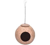 Rwigeboo Nid d'oiseau de Natal de 4 à 5 Pouces diamètre Petit Coco- Natrual Cage d'oiseau pour Animaux Compagnie Pigeon pour Animaux
