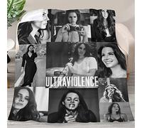 Rwillppycfei Couverture fantaisie Lana Music Del Rey en microfibre et peluche pour un meilleur sommeil, couverture légère de climatisation 127 x 152,4 cm