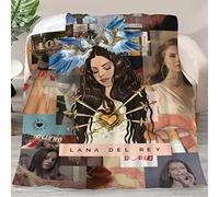 Rwillppycfei Couverture moderne Lana Music Del Rey - Couverture polaire et jetés pour un meilleur sommeil - Couverture pour sauna et climatisation - 127 x 152,4 cm