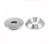 RWLQWEA Cxiang-Rondelles d'arrêt M3 - M10 304 Stainless Steel Conical Washer Solid Countersunk Head Flat Gasket Concave and Convex Tapered Washers, Corrosion et Durable(Cone Type,M6x16x3.5(2pcs))