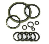 RWLQWEA Cxiang-Rondelles d'arrêt M5-M60 Bonded Sealing Ring Kit Metal Plumbing Gasket Oil Resistant High Temperature Combined Seal Washer, Corrosion et Durable(M30,20pcs)