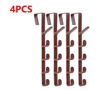 RWLQWEA Mdingbao-Crochets Polyvalents Bedroom Door Hanger Clothes Plastic Portable Home Storage Organization Hooks Hanging Rack Over Door Purse Holder, Ganci da parete adesivi forti(Coffee,2pcs)
