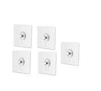 RWLQWEA Mdingbao-Crochets Polyvalents Hook Hanging Sticker Easy Wall Adhesive Wall Hooks Self-Adhesive Strong Adhesive Picture Frame Nails, Ganci da parete adesivi forti(5 PCS)