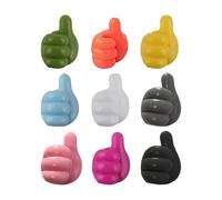 RWLQWEA Mdingbao-Crochets polyvalents Thumb Shape Self Adhesive Hooks Multifunctional Wall Traceless Hook Silicone Wall Thumb Hook， Ganci da parete adesivi forti(10pcs-Random colours)