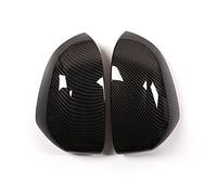 RWPKDT 2 pièces ABS Couvercle de rétroviseur Accessoires de Garniture en Fiber de Carbone, for BMW, X5 F15 G05 2014-2019 modèle X7 G07 2019 Housse de rétroviseur de Voiture