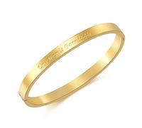 RWQIAN Femme Fin Bracelet Message Acier Inoxydable avec Phrase Inspirante Bracelet Une Mamie Formidable Jonc