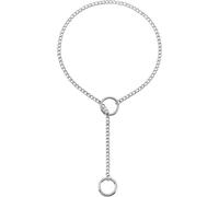 RWQIAN Réglable Collier en Y Femme Rond Pendentif,Chaîne de Glissement Punk Gothique Kubanische Collier Argent Bijoux Y-Collar 30"