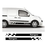 RWRAPS 2 pièces Autocollants de Porte de Voiture Van Graphiques décalcomanies en Vinyle, adaptés pour Renault Kangoo 1 2 3 4x4 MK1 MK2 MK3 Accessoires