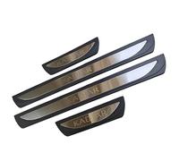 RWRAPS 4pcs Protections de Seuil de Porte de Voiture pour Kadjar 2015-2023,Protecteur de seuil de Porte Anti-Rayures Panneau de Protection intérieure en Acier Inoxydable