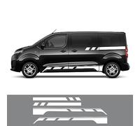 RWRAPS Autocollants de ligne de taille latérale de porte de voiture, adaptés pour Citroen Spacetourer EC 4 XS M XL MPV camping-car Minivan autocollants accessoires de réglage