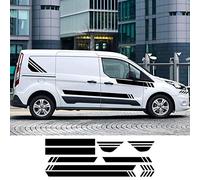 RWRAPS Autocollants de porte latérale de voiture capot moteur camping-car ligne graphique décalcomanies en vinyle, adaptés aux accessoires Ford Transit Connect