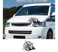 RWRAPS Autocollants de voiture Camper Van COMPASS Graphics Vinyl Decals, Fit pour VW Transporter T4 T5 T6 Multivan Caravelle Accessoires