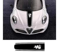 RWRAPS Autocollants en Vinyle pour Couverture de Capot de Voiture, adaptés pour Alfa Romeo Giulia Giulietta 159 156 Mito Stelvio 147 Sportiva Duetto GT