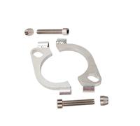 Rwraps Kit de réparation de bride fendue de 6,3 cm, bride d'échappement en fer galvanisé 63,5 mm, 2 boulons plats