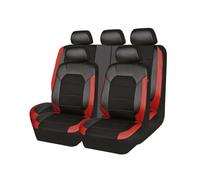 RWRAPS Voiture Housses De Siege Cuir pour Toy-OTA C-HR CHR Hybrid/C-HR EV B-Hybrid/2016-2023, Imperméable Ensemble Complet de Housses Couverture Siège Accessoires,C/Black-Red
